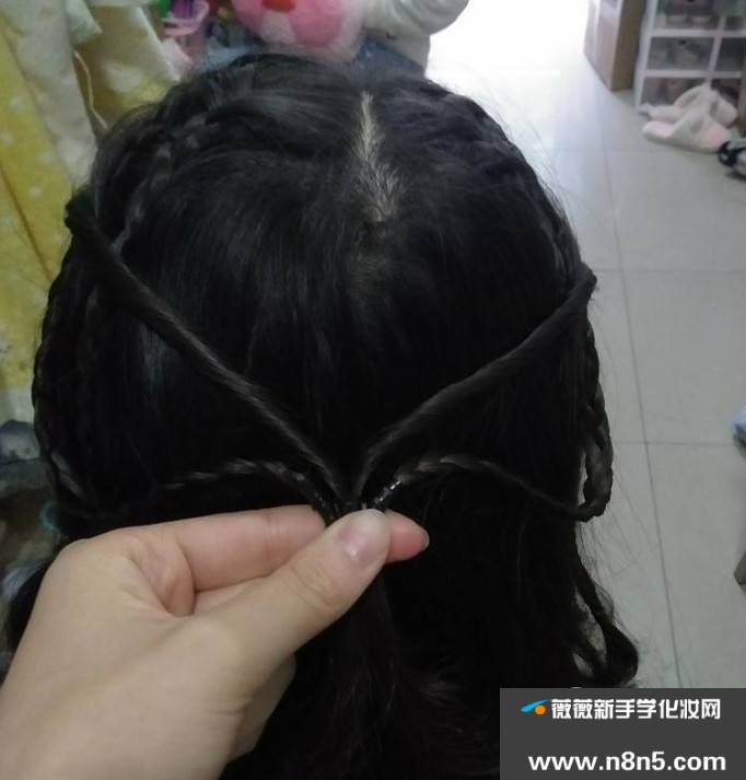 小仙女发型的编发